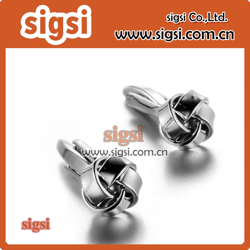 

Wholesale Classical Chinese Button Knot Rhinestone Cufflink