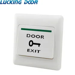 LUCKING DOOR Push Exit Button Door Exit Release Button Switch for Access Control System-White