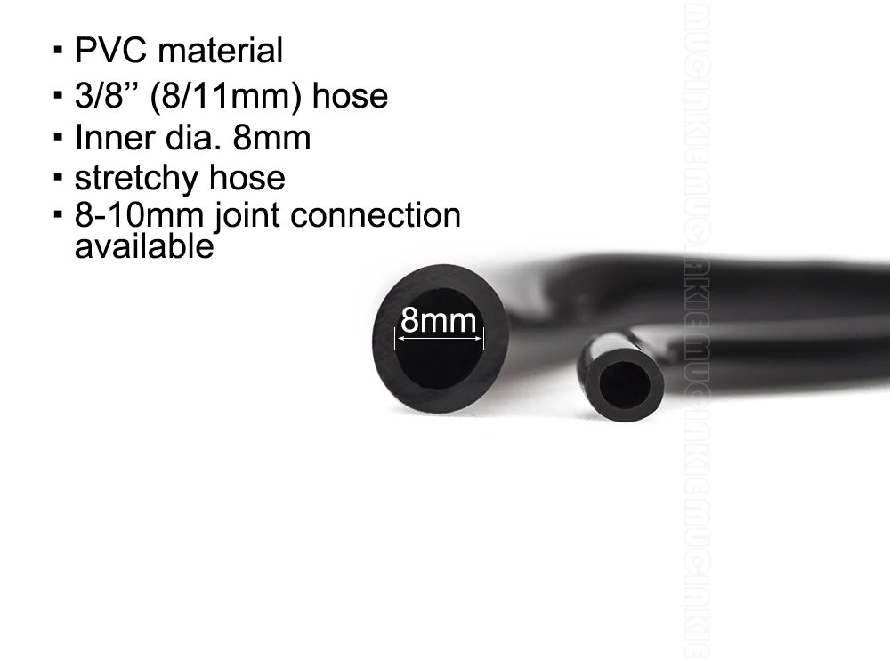 MUCIAKIE 100M 3/8 \'\'PVC wąż ogrodowy 8/11MM rura nawadniająca z mikrootworami podlewanie