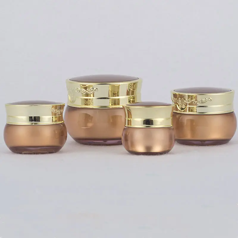 5pcs/Lot 10g 15g 30g 50g Acrylic Cream Jar With Butterfly Cap Lid Cosmetic Cream Bottle Empty Pot Makeup Face Cream Container