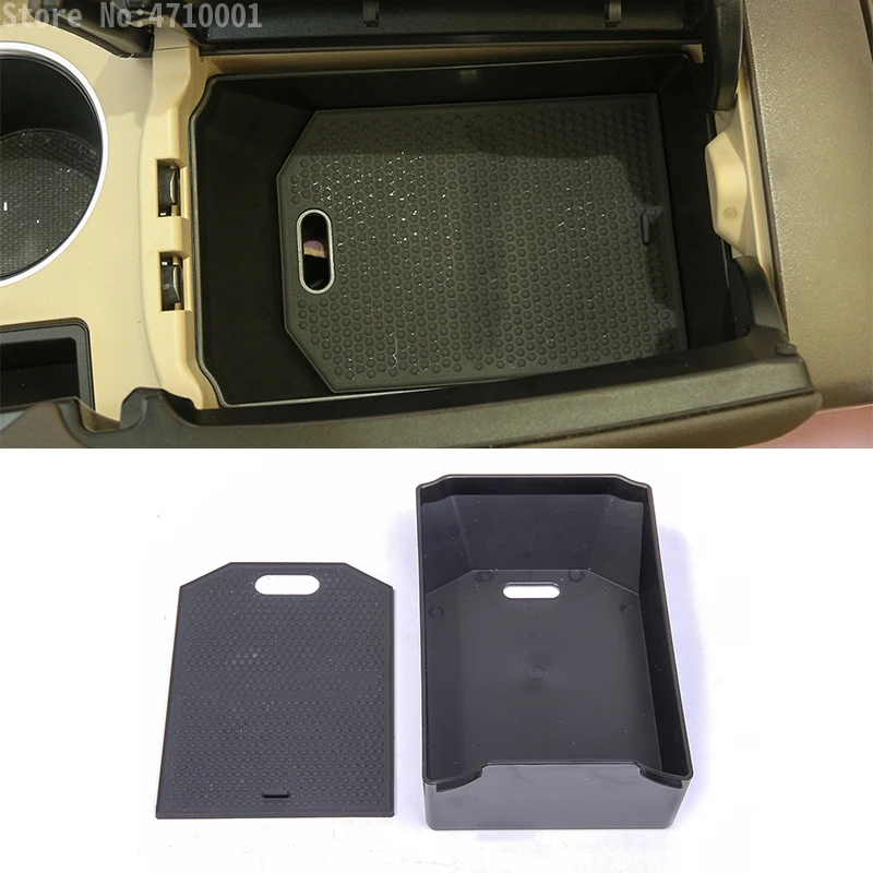 

For Mercedes Benz GLK Class X204 200 260 300 Car Accessories Glove Armrest Storage Box Tray With Mat Black 1pc