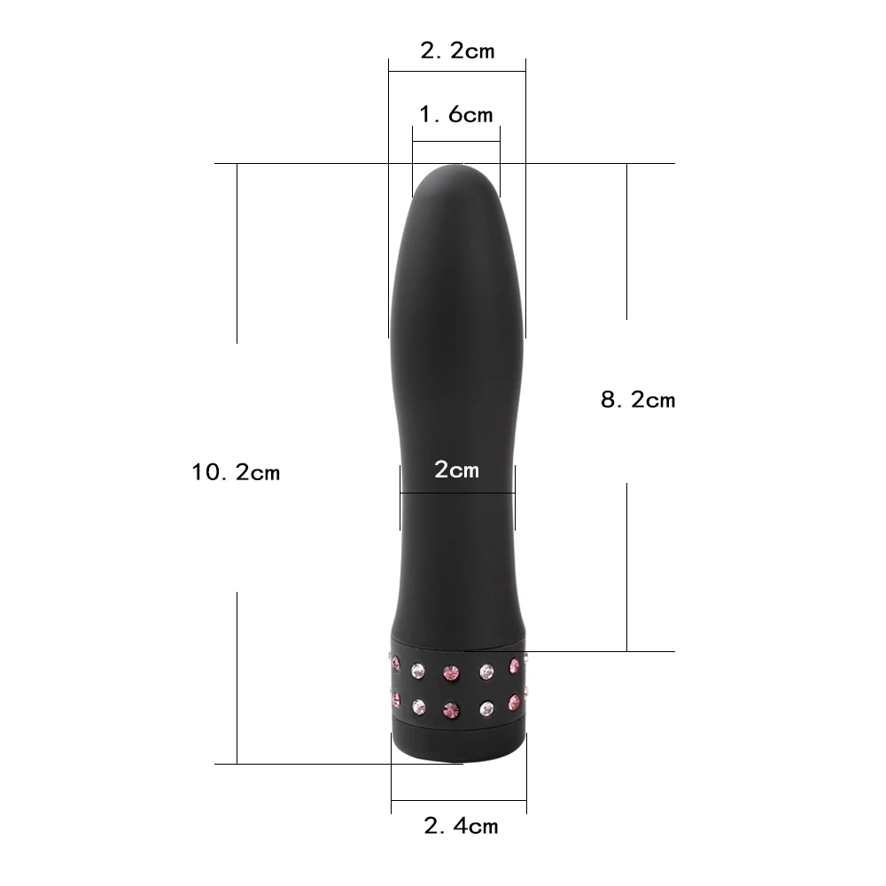 IKOKY Multispeed Diamond Bullet Vibrator Dildo G-Spot Massager Sex Toys for Woman Female Magic Vibrating AV Stick Adult Products