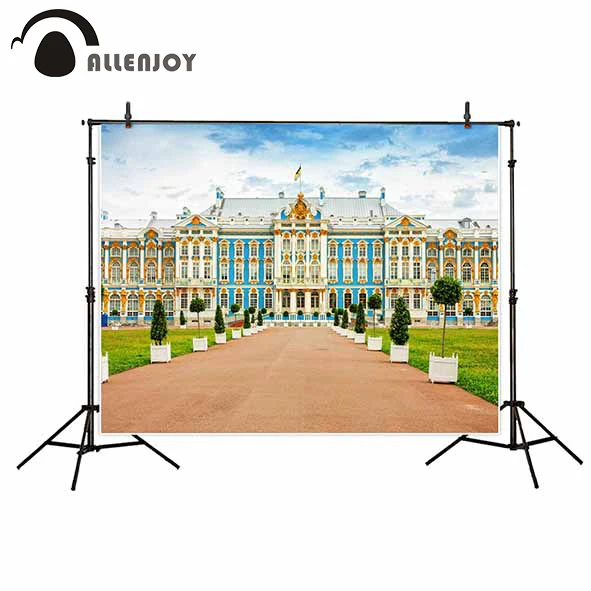 Allenjoy vinyl photographic backgrounds building summer museum Castle tourism antiquities backdrop for photography