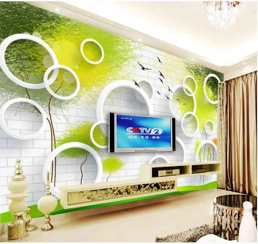 

Wallpaper Mural Painting For Living Room Abstract tree 3d tv background wall Custom Any Size Mural Wallpaper