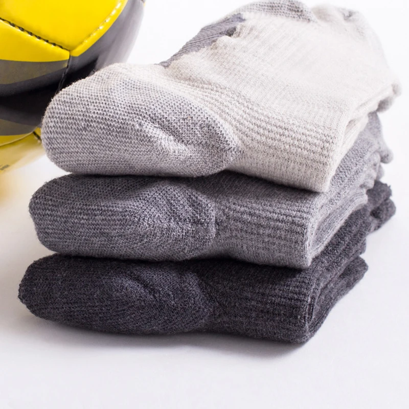 C316219 Kazhtex High-end Men's Silver Fiber Sport Socks Hiking Socks Antibacterial Deodorization Large Size Thicken Men Socks