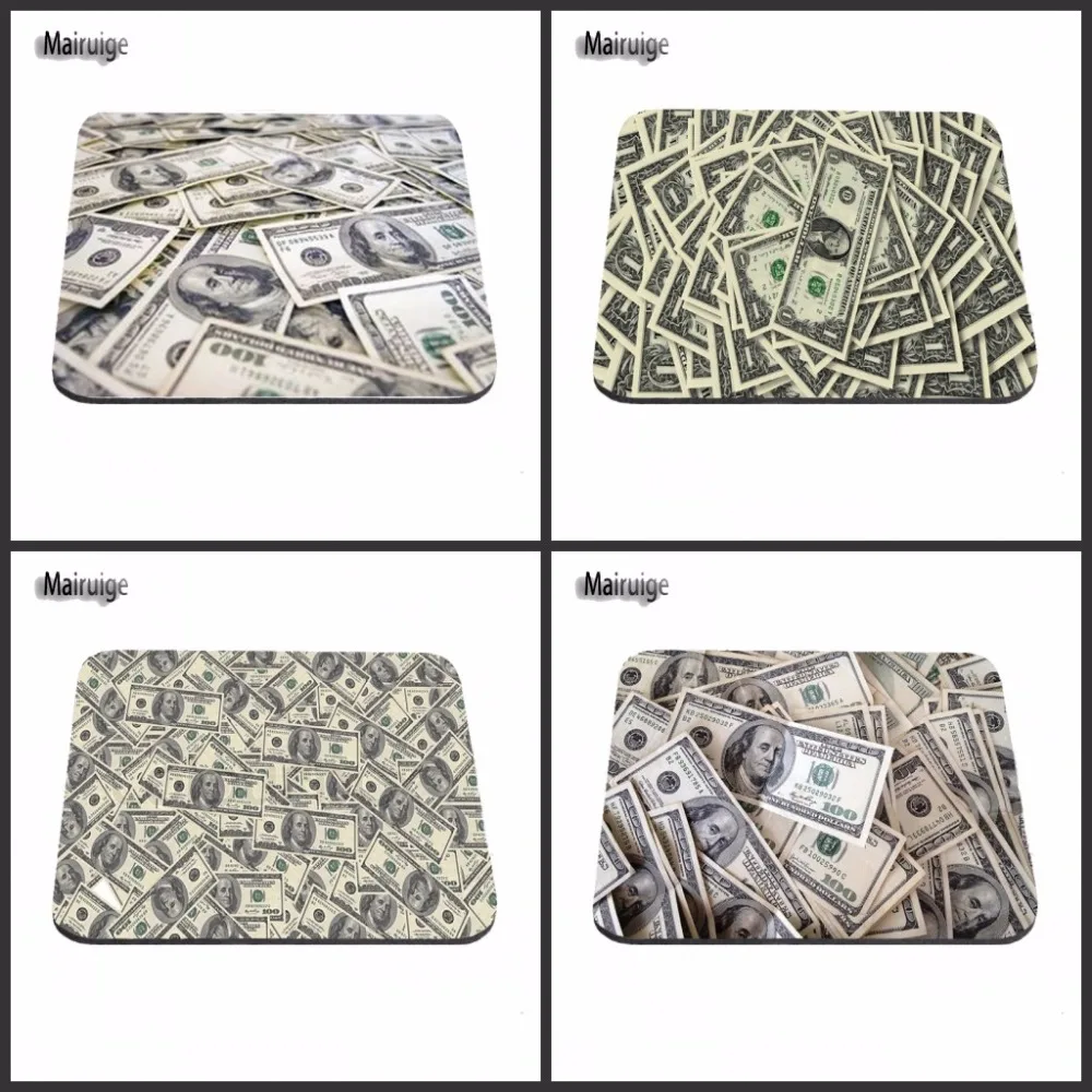 Hot Selling 2017 Dollar Bills Retro News Sell New Small Size Gaming Mouse Pad Non-Skid Rubber Pad 18*22*2cm/25*20*2cm/29*25*2cm