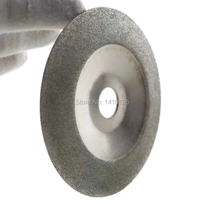 

100 mm 4" inch Diamond Coated Waveform Convex Grinding Disc Wheel Grit 150 Arbor Hole 16 mm 5/8" For Angle Grinder Glass Stone