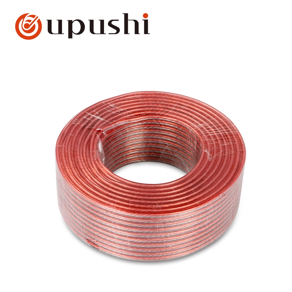 Oupushi audio speaker cable quality aluminum amplifier speaker wire loudspeaker cable connectors