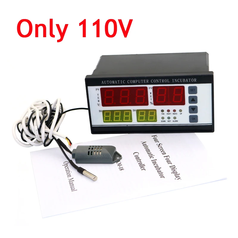 

XM-18 Controller 110V Incubator Controller Automatic Computer Control Temperature Humidity Probe All Industrial Incubators