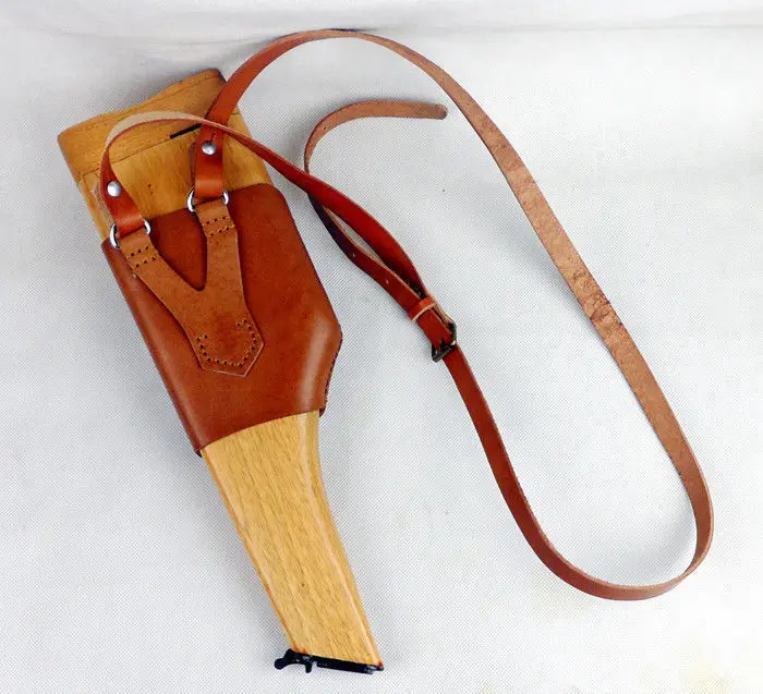 Broomhandle Mauser & Mauser C96 Wooden Holster With Shoulder Strap Sling