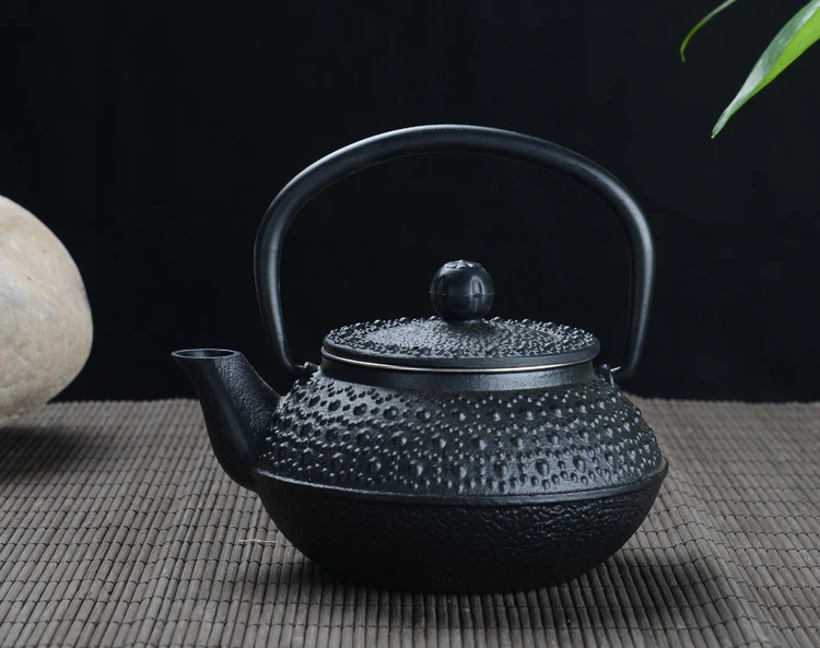 

Free shipping big rain drop cast iron teapot 300ml