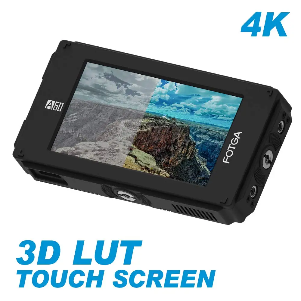 

FOTGA Monitor DP500IIIS A50TL 5" FHD Video On-Camera Touch Screen Field Monitor 3D LUT ,700cd/m2,HDMI-compatible 4K For A6500