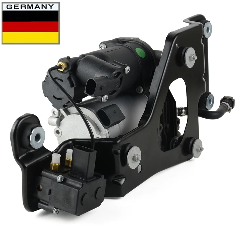 AP03 37206789938 Air Compressor Pump + Bracket + Valve +2*Air Spring bags For BMW X5 E70 X6 E71 E72 NEW