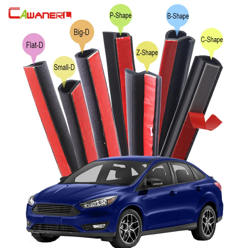 

Cawanerl For Ford Fiesta Escort Focus Mondeo Mustang Car Body Rubber Sealing Seal Strip Kit Weatherstrip Noise Insulation