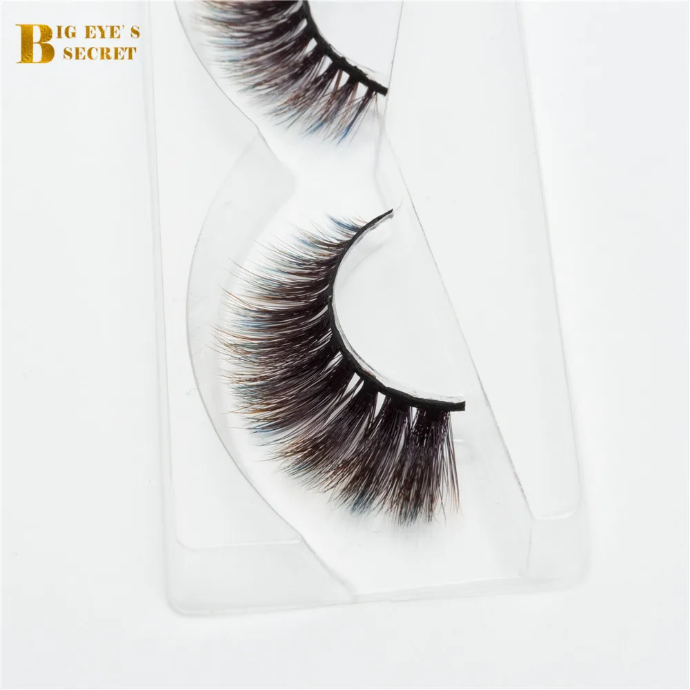 New Fashional Colorful 3D strip lashes Faux Mink Eyelash Extension Best selling wholesale private label eyelashes 3d mink lashes