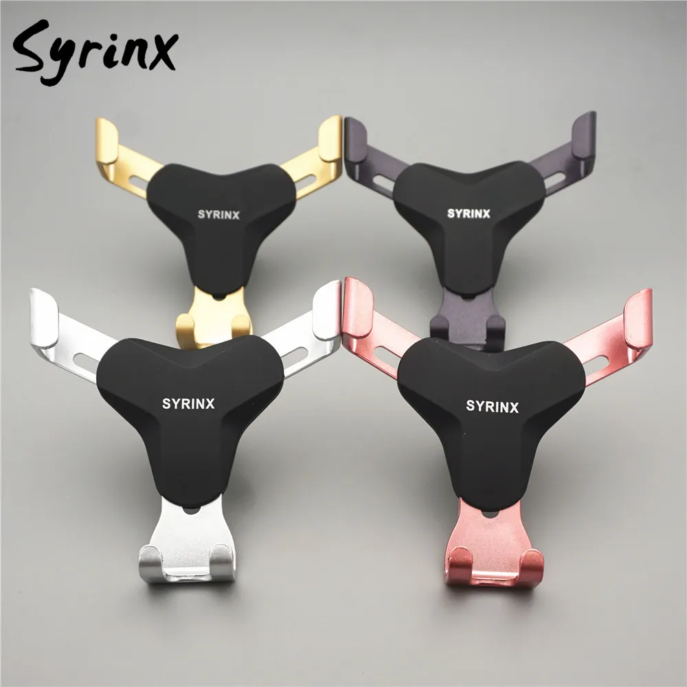 

SYRINX Universal Air Vent In Car Holder Phone Stand For iPhone X Xiaomi Samsung Huawei mate 10 lite Gravity Auto Mobile Support