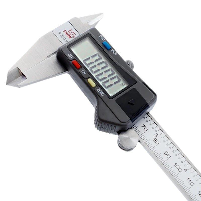 SHAN Electronic Digital Calipers 0-150mm/0.01 Stainless Steel Gauge Vernier Calipers Metric/Inch Micrometer Measuring Tools