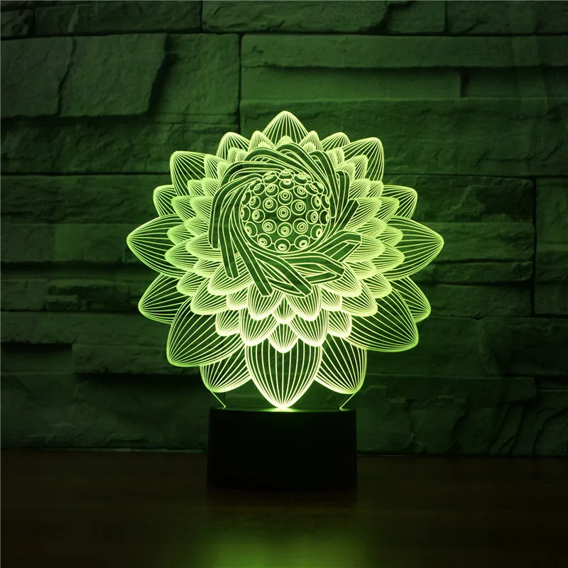 Lotus 3d Lactation Lamp Children's Bedroom Decorative Table Lamps For Living Room Atmosphere  Boys And Girls Night  Desk Lamp