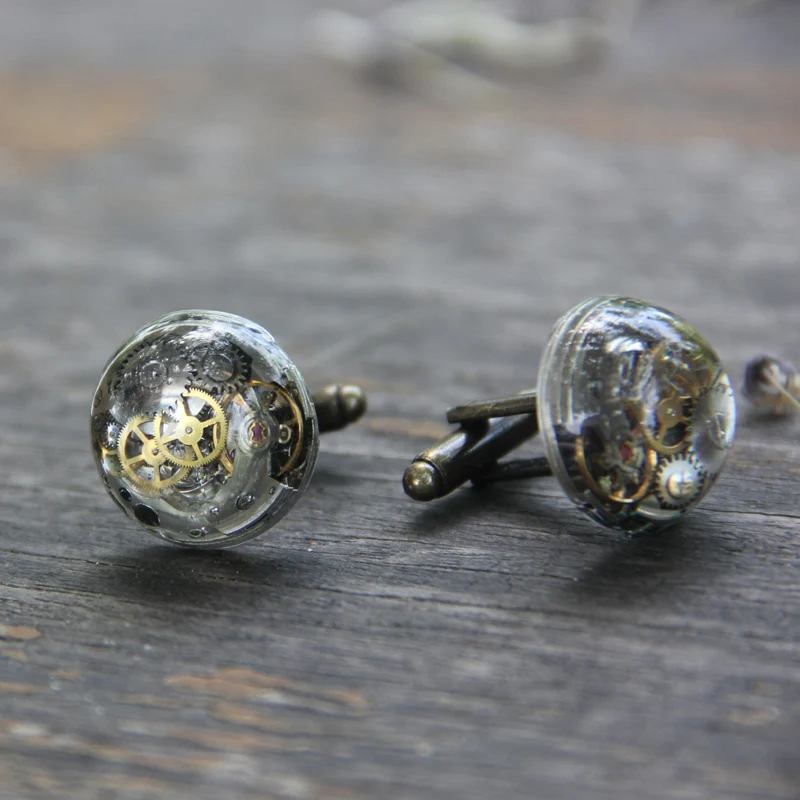 Original designer steam punk resin Cufflink for men personality cufflink fashion accessory