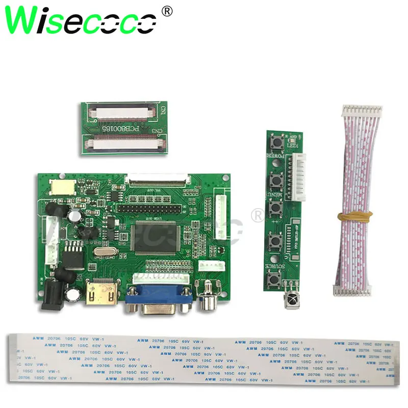 /VGA/AV Control Driver Board + 8 "Inci HE080IA-01D 1024*768 IPS High-Definition LCD Display untuk Raspberry Pi