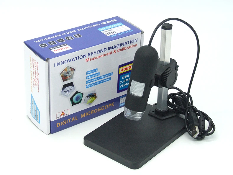 HD 2MP 1-50/400X USB Microscope For Education Handheld Endoscope CMOS Borescope