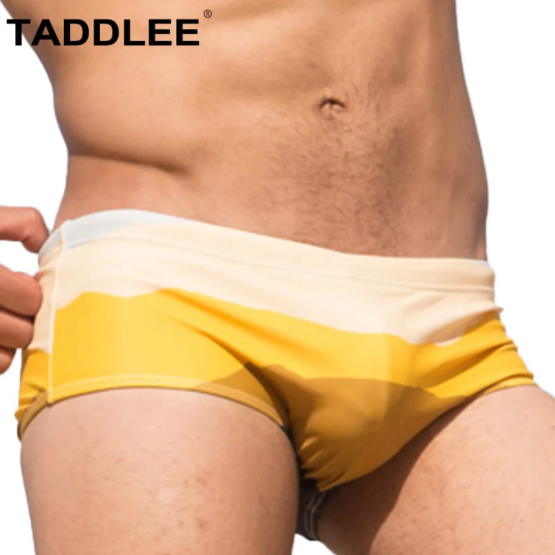 

Taddlee Brand Swimwear Men Swimsuits Sexy Men's Swim Boxer Briefs Trunks Bikini Gay Penis Pouch WJ Swimming Bathing Suits Board