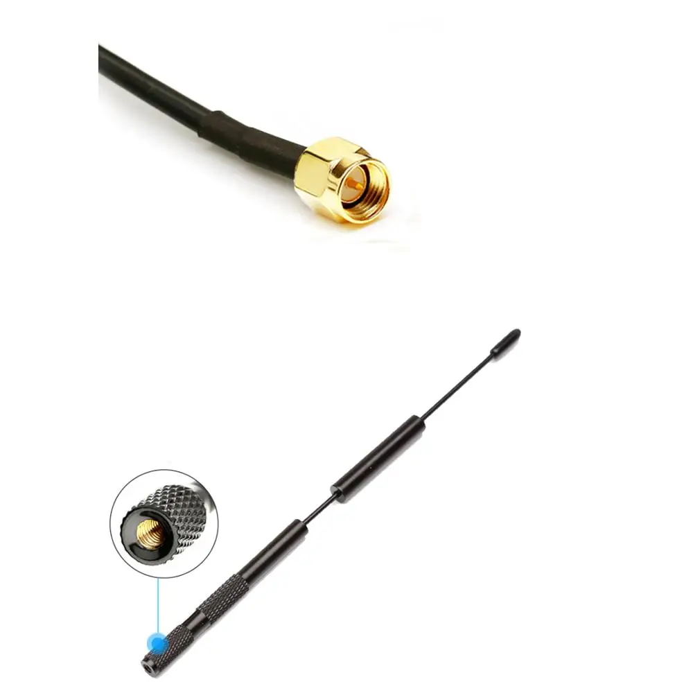1PC 2.4G/5Ghz Dual Band Wifi Antenna 7dbi High Gain Sucker Aerial ZigBee Modem Antennas With SMA Male Connector New