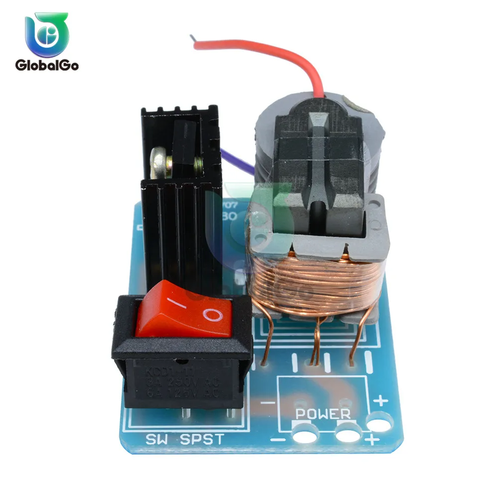 Generador de ignición de arco de voltaje, inversor Boost Step Up 18650, transformador Suite 3,7 V de alta frecuencia, 15KV CC