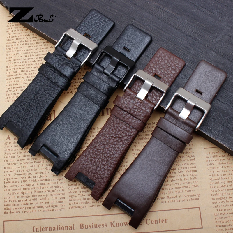 Genuine leather bracelet band 32*18mm watchstrap for diesel watch strap for DZ1216 DZ4246 DZ4247 DZ287 watch band