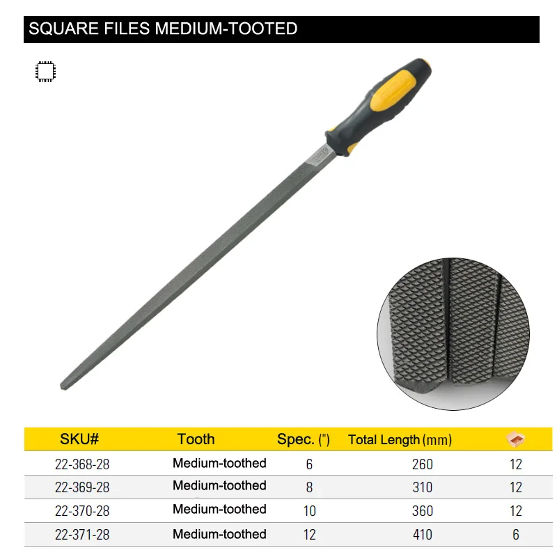 Stanley 1pcs 6" 8 inch 10" 12-inch square file round files cutter rasp for Jewellery carver metal ceramics stone wood working