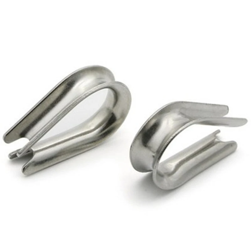 1.5mm 2mm 3mm 4mm 5mm 6mm 8mm 10mm Wire rope thimble 304 stainless steel Cable Wire Rope Thimbles Rigging Clamps