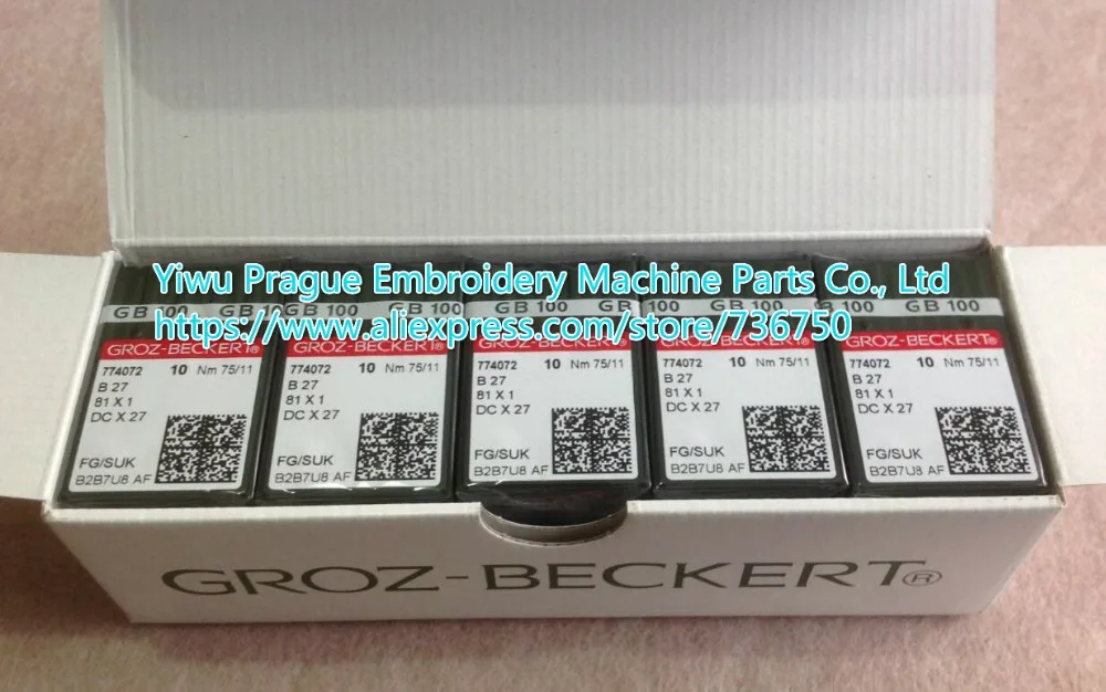 500 pcs 100% Genuine Groz Beckert Sewing Needle B27 DC X 1 81 X 1 DC X 27 Gebedur Wholesale Price