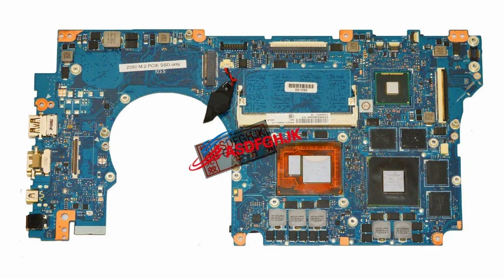 

Original FOR Asus ROG G501JW motherboard w/ i7-4750HQ 2.0GHz CPU 60NB0870-MB3500 fully tested