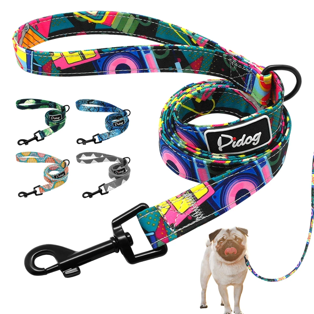 

4ft Fashion Pattern Dog Leash Printed Nylon Pet Leash Rope For Small Medium Dogs Soft Pet Walking Leashes Chihuahua Pitbull