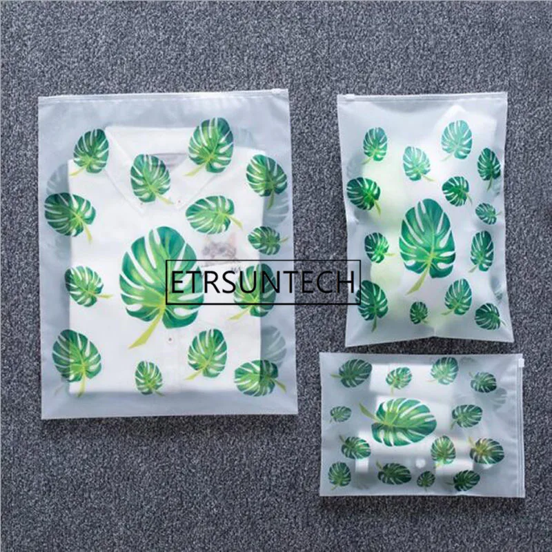 300pcs Travel Storage Bags Flamingo Plant EVA Zipper Organizer Bag for Clothing Underwear Socks Shoes Bag Housekeeping