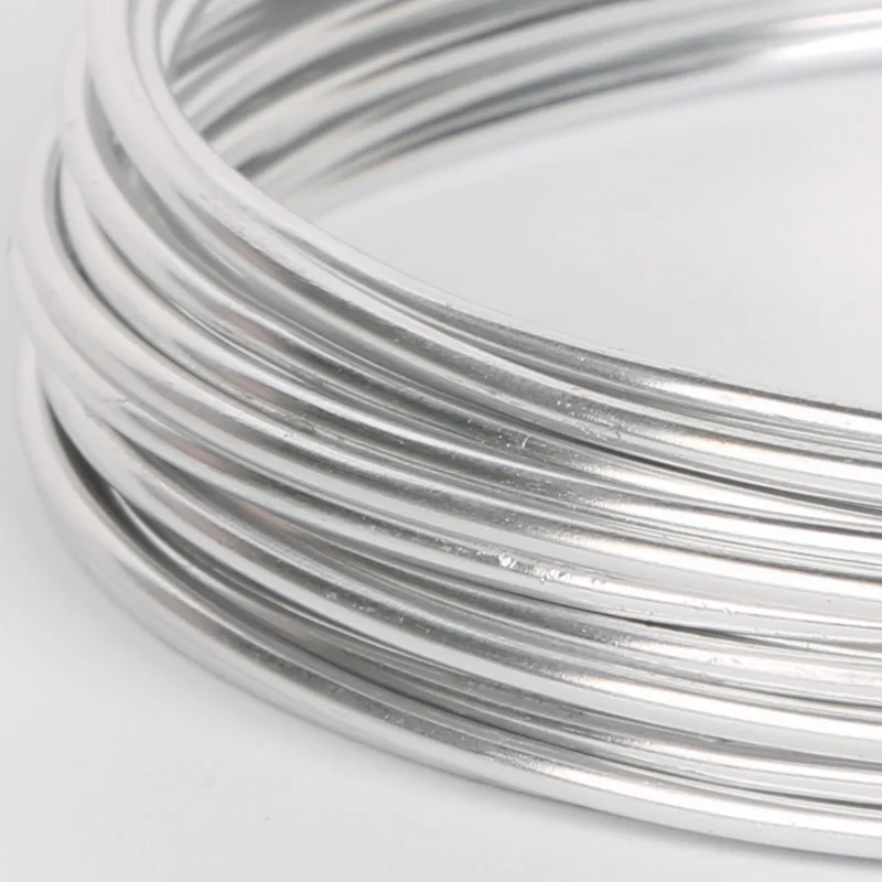Wholesale 2mm 12 gauge length 5m anodized aluminum round wire dead soft DIY jewelry craft metallic beading wire 12 colors
