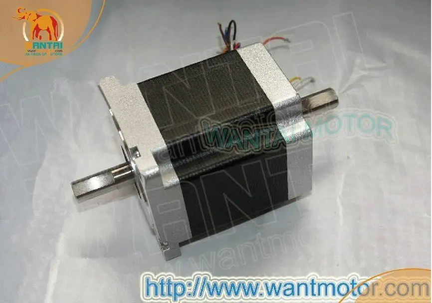 Wantai 3 Axis Nema34 Stepper Motor Dual Shaft 85BYGH450D-007B 890oz-in+Driver DQ860MA 80V 7.8A 256Micro US CA JP DE UK Free