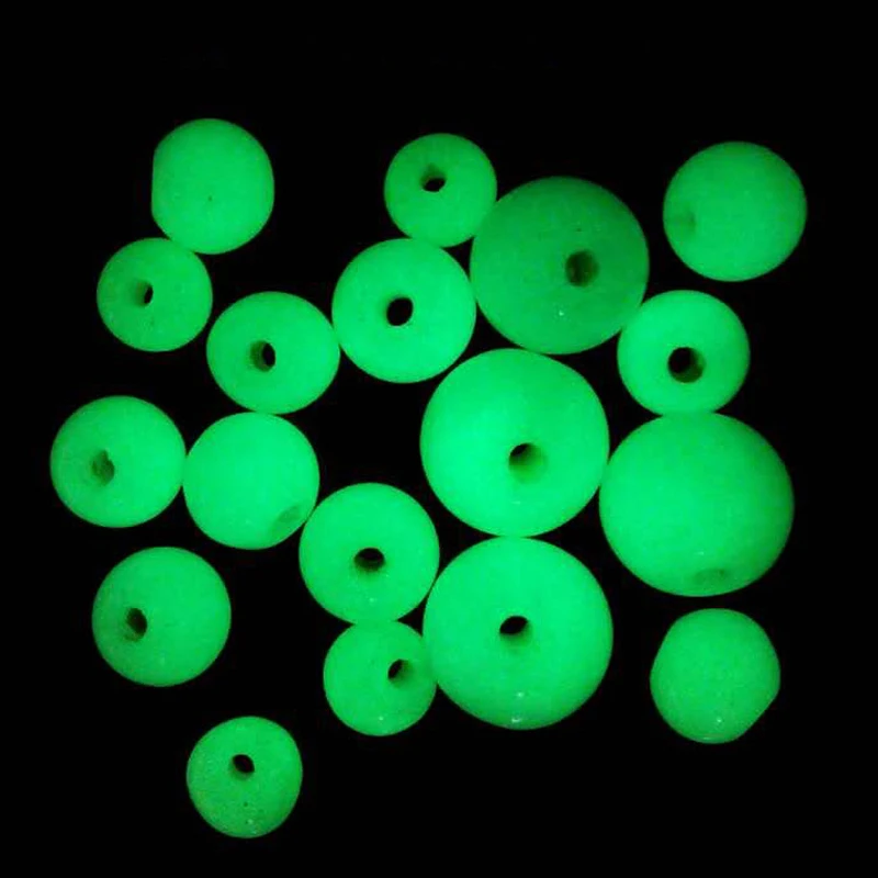 

Promo 1000pcs Plastic Glowing Fishing Beads Luminous Rigging Beads Saltwater Fishing Terminal Tackle Wholesale 4mm 6mm 8mm 10mm