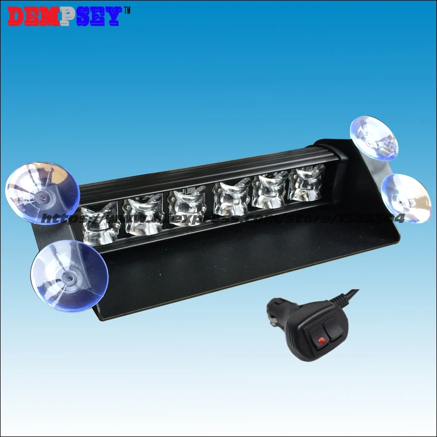 SA-1L3-2 Car Window Absorbed LED Flashing Lamp/Winnowing Pan Shape Blue LED Warning Light/Ambulance LED Strobe Lights