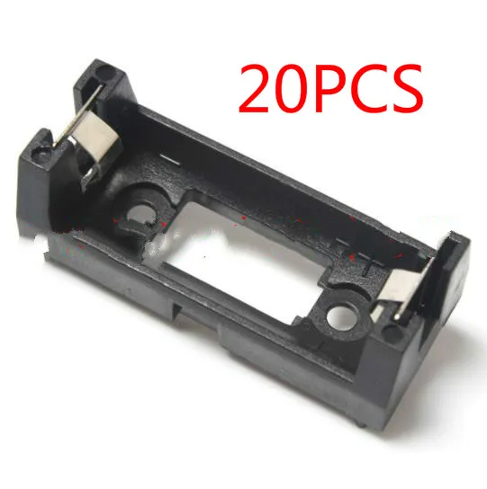 20Pcs Plate Type CR123A/LIR123A/16340 Battery Holder Battery Box With Pin For Soldering Connecting