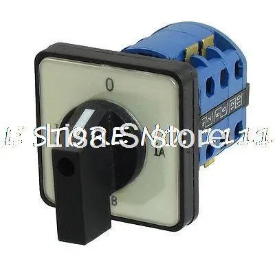 LW26-LH3/3 AC 220V-660V 16A IC-0-IA 12 Screw Terminals Rotary Changeover Switch