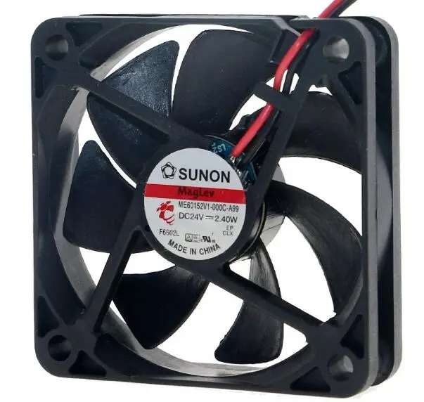 ME60152V1-000C-A99 6015 2.40W 24V 6cm two-wire magnetic suspension super-silent cooling fan