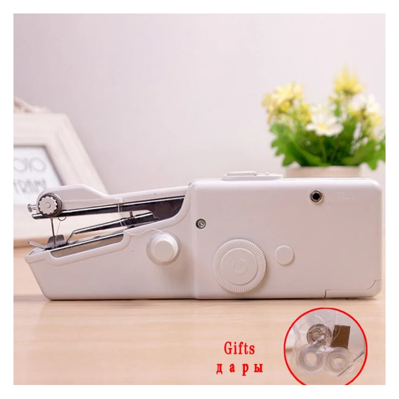 Mini Electric Sewing Machine Handy Stitch Portable Home Sewing Machine Quick Table Hand-Held Single Stitch Handmade DIY Tools