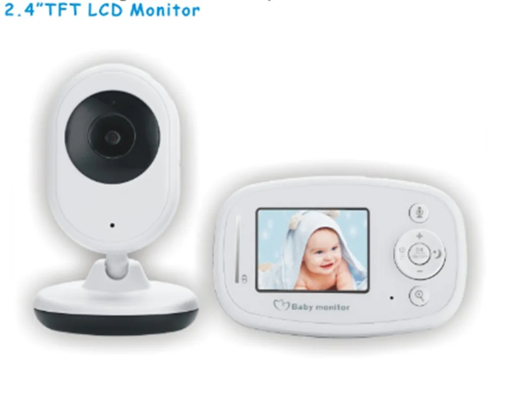 2.4 Inch Wireless Digital  Two Way Intercom Baby Monitor Temperature Display