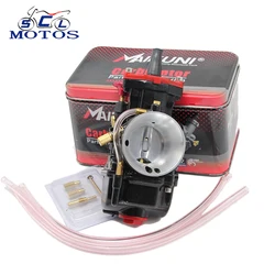 Sclmotos -Motorcycle Carburetor With Power Jet 21 24 26 28 30 32 34mm Mikuni Keihi PWK Carb Race Scooter Pitbike ATV JOG GY6
