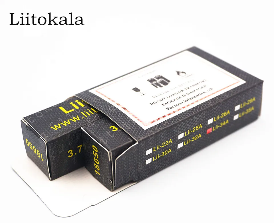 2PCS 100% Original LiitoKala Lii-35A 3.7V 3500mAh 10A Discharging Rechargeable Batteries 18650 Battery/UAV