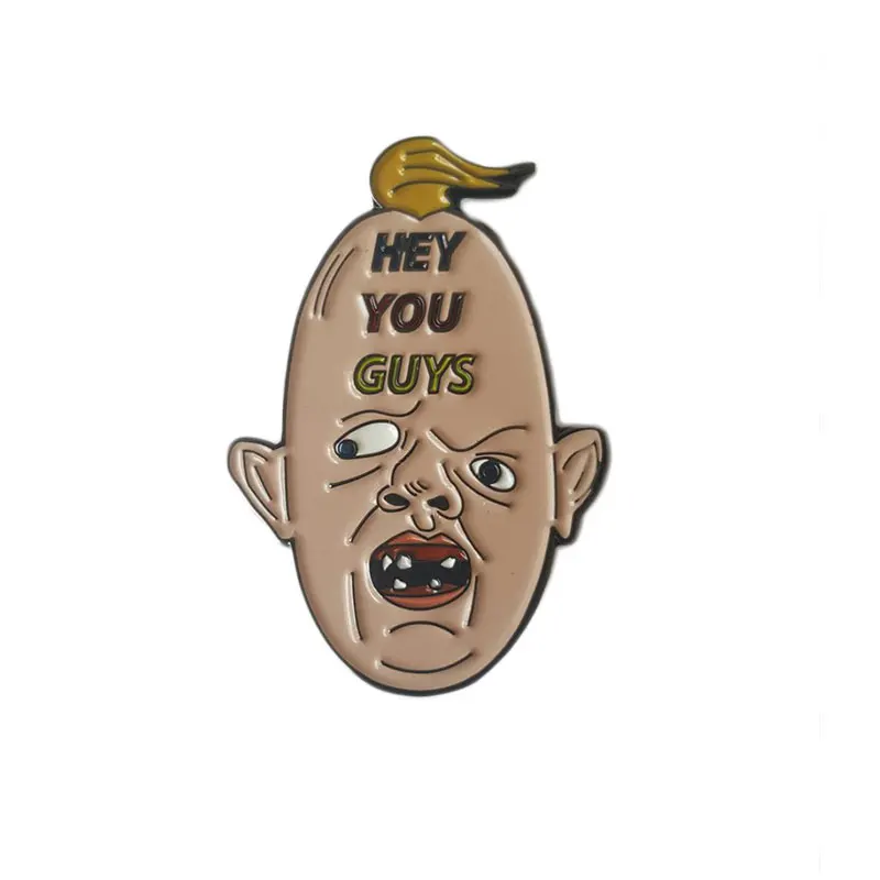 goonies sloth hey you guys enamel pin retro 80s funny spooky man face badge