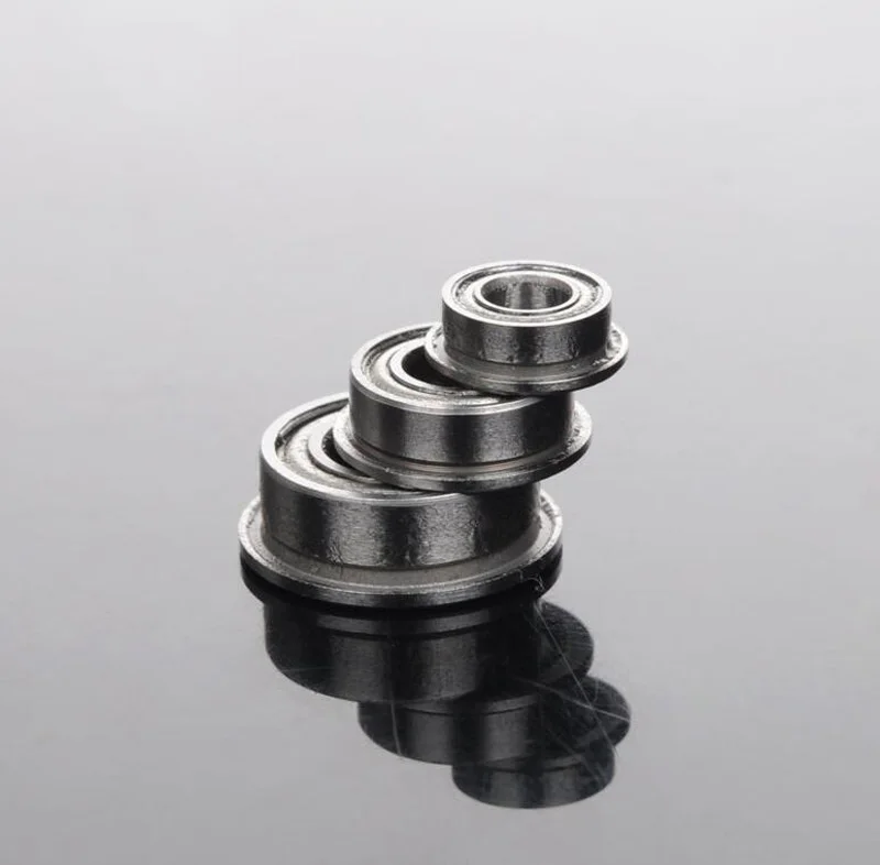 ตลับลูกปืนหุ่นยนต์ขนาดเล็กพร้อมตลับลูกปืนหน้าแปลนถ้วยสำหรับหุ่นยนต์ RC /Car/ROV 10ชิ้น