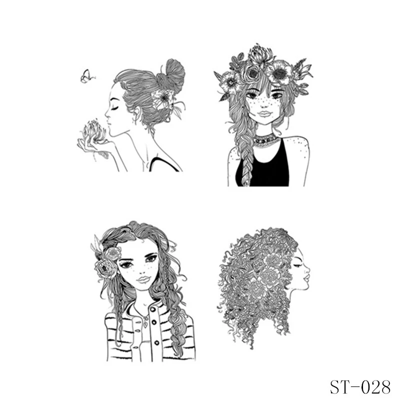 AZSG Fashion/Lovely/Pretty Girls/Woman Clear Stamps For DIY Scrapbooking/Card Making/Album Decorative Silicone Stamp Crafts