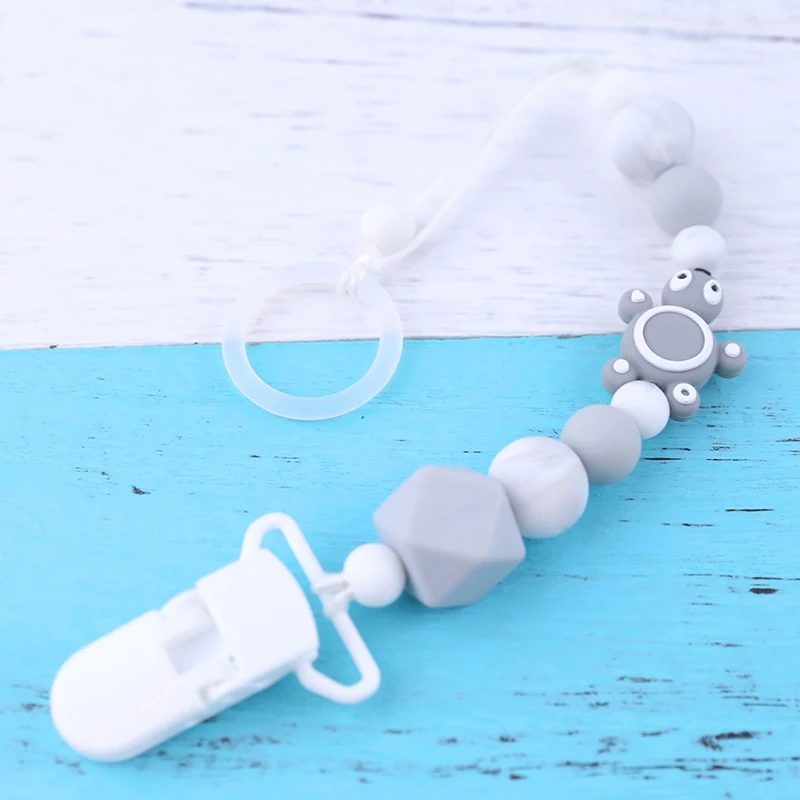 Clip de sucette circulaire en caoutchouc de 22mm, 5 pièces, anneau en Silicone, accessoires pour bébé, porte-sucette factice, adaptateur pour anneau MAM, anneau de dentition pour bébé